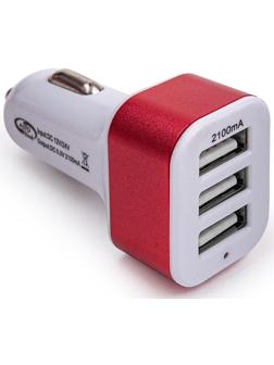 Разветвитель прикуривателя Autovirazh 3 USB, 12/24V, AV-4029