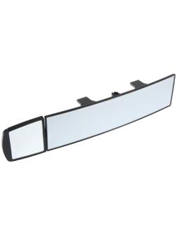 Зеркало салонное Autovirazh панорамное сферическое, 280х78 мм, с доп. зеркалом 70х78 мм