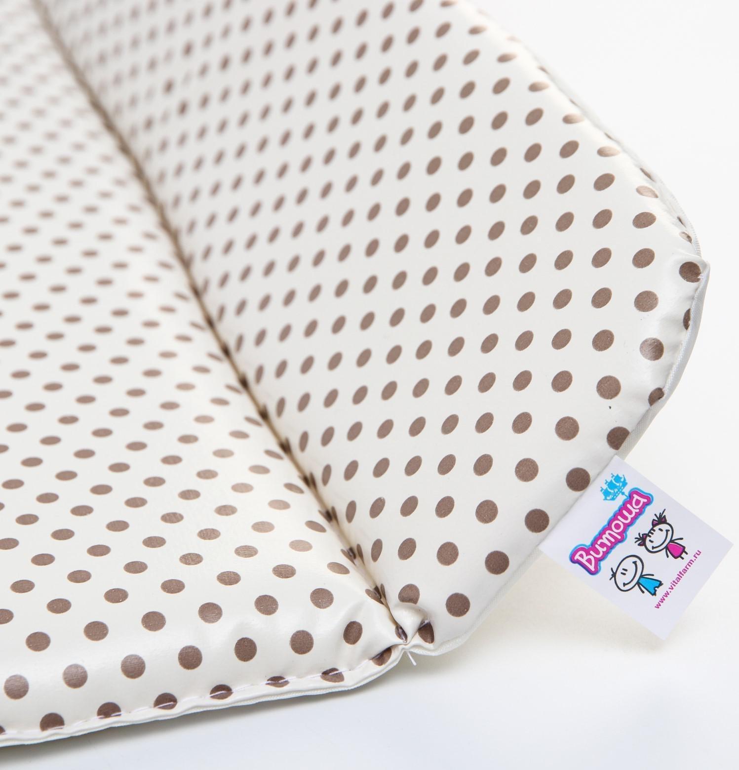 Матрасик для пеленального столика/комода, со складными бортиками, 82х70 см.