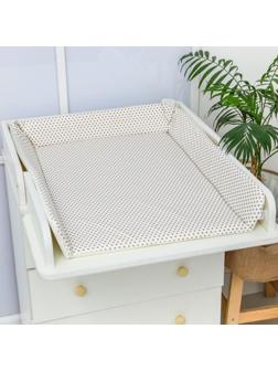 Матрасик для пеленального столика/комода, со складными бортиками, 82х70 см.