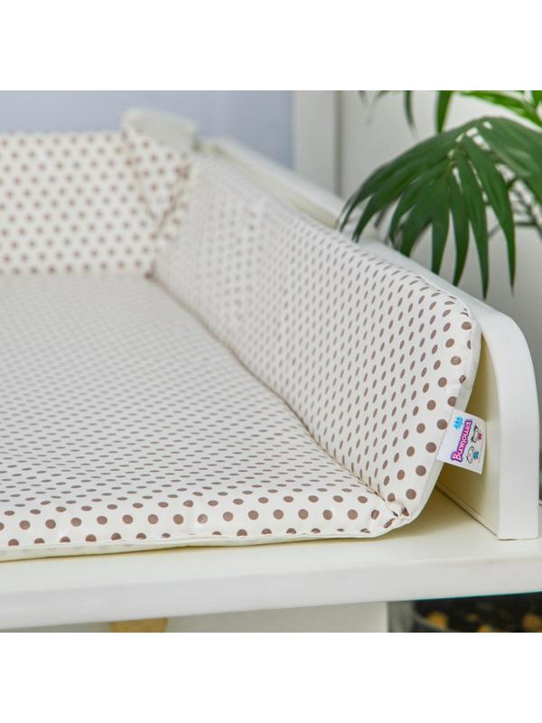 Матрасик для пеленального столика/комода, со складными бортиками, 82х70 см.