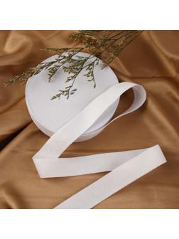 Резинка вязаная, 30 мм, 25 ± 2 м, цвет белый