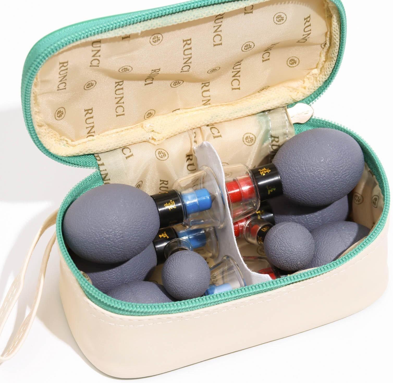 Магнитные банки акупункционного действия, для вакуумного массажа, набор 8 шт.