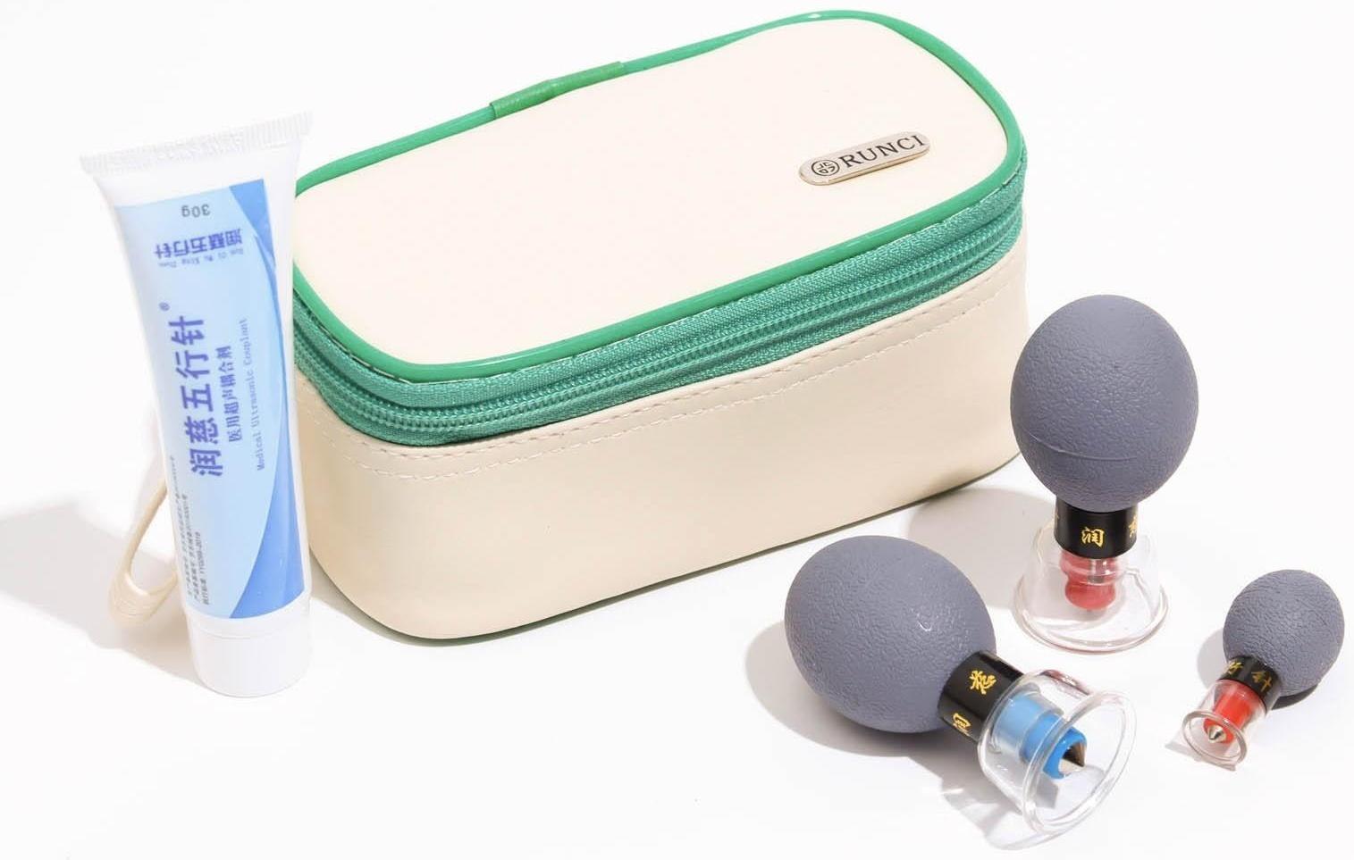 Магнитные банки акупункционного действия, для вакуумного массажа, набор 8 шт.