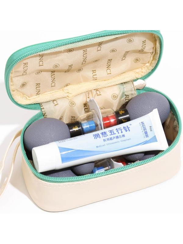 Магнитные банки акупункционного действия, для вакуумного массажа, набор 8 шт.