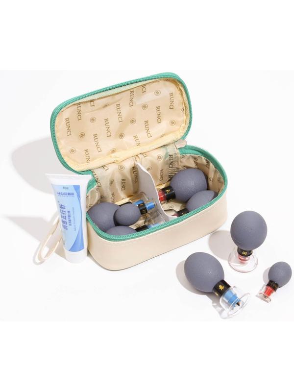 Магнитные банки акупункционного действия, для вакуумного массажа, набор 8 шт.