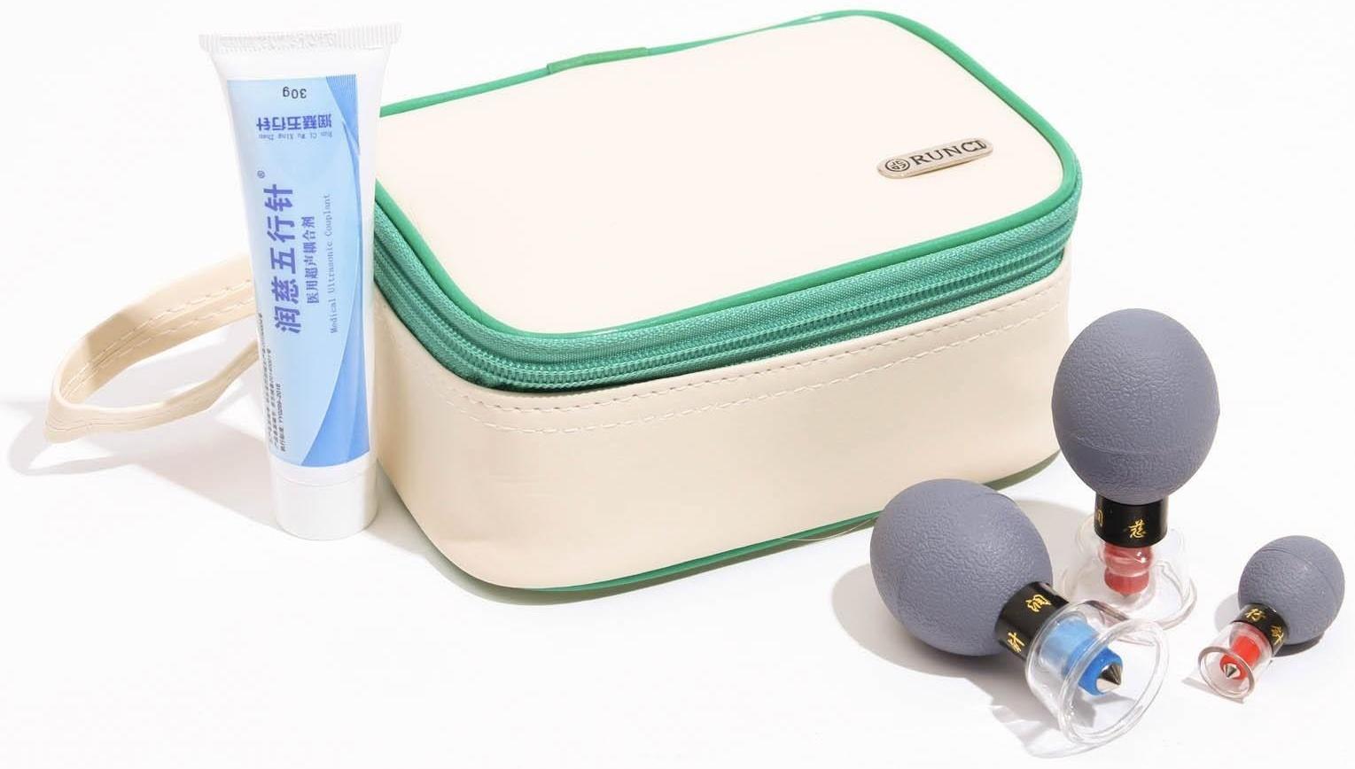 Магнитные банки акупункционного действия, для вакуумного массажа, набор 12 шт.