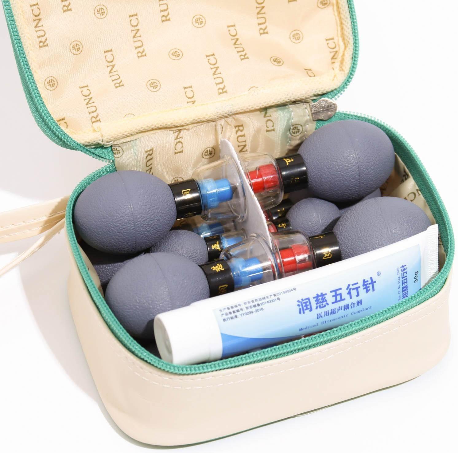 Магнитные банки акупункционного действия, для вакуумного массажа, набор 12 шт.