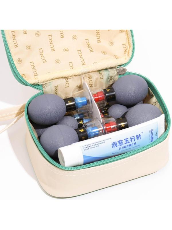 Магнитные банки акупункционного действия, для вакуумного массажа, набор 12 шт.