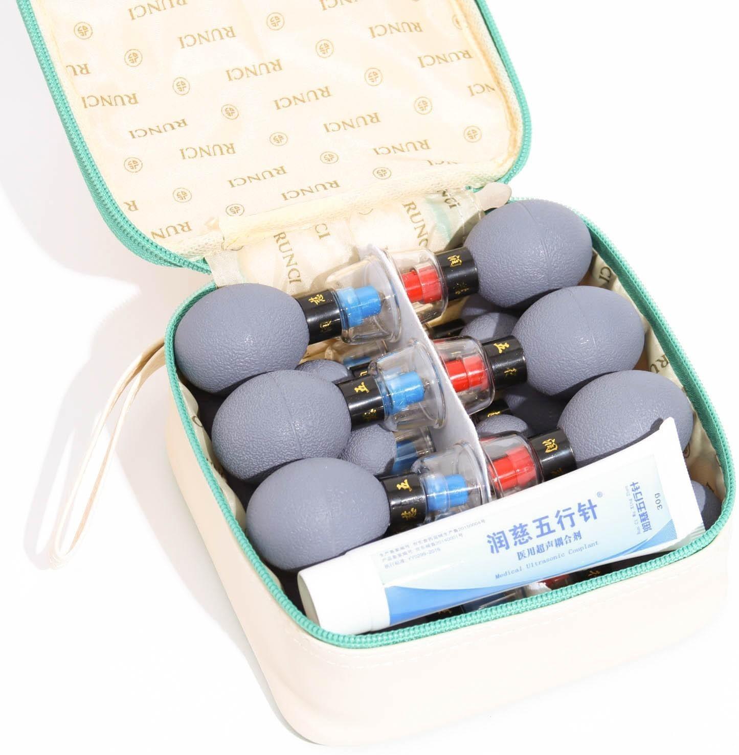 Магнитные банки акупункционного действия, для вакуумного массажа, набор 18 шт.