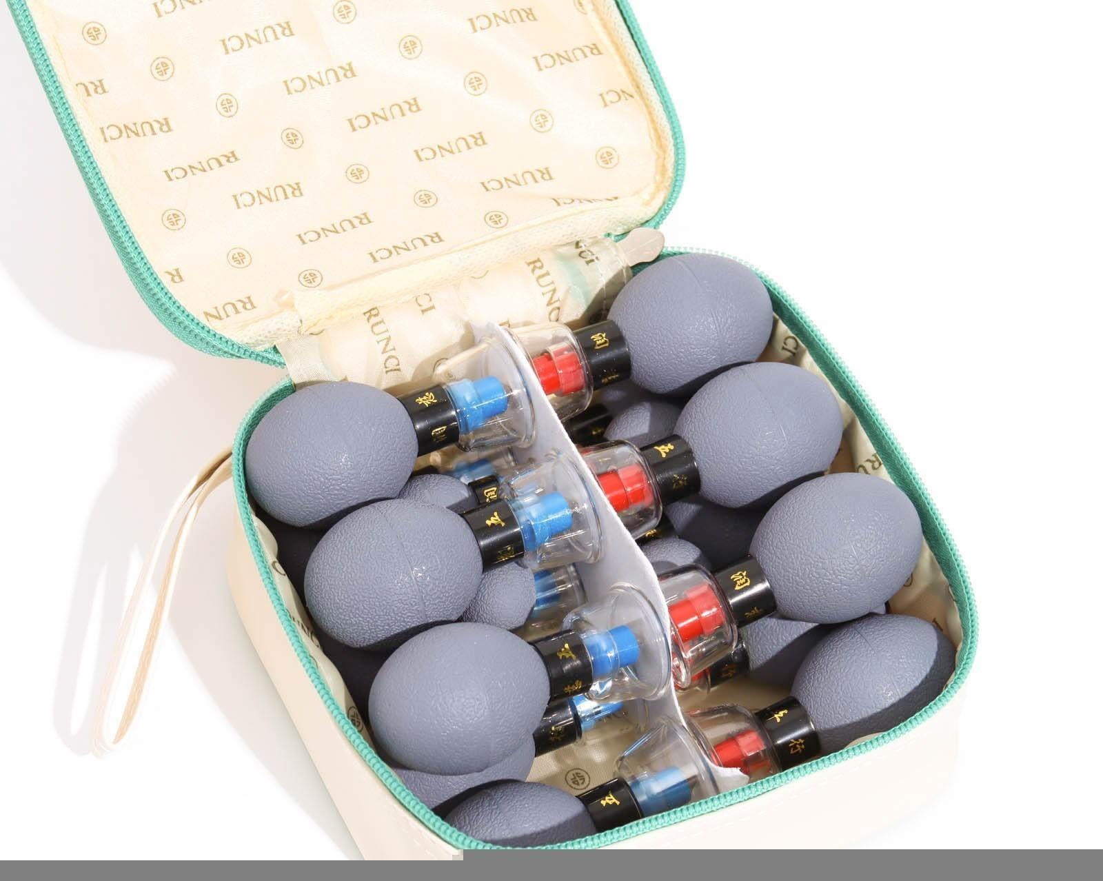 Магнитные банки акупункционного действия, для вакуумного массажа, набор 18 шт.