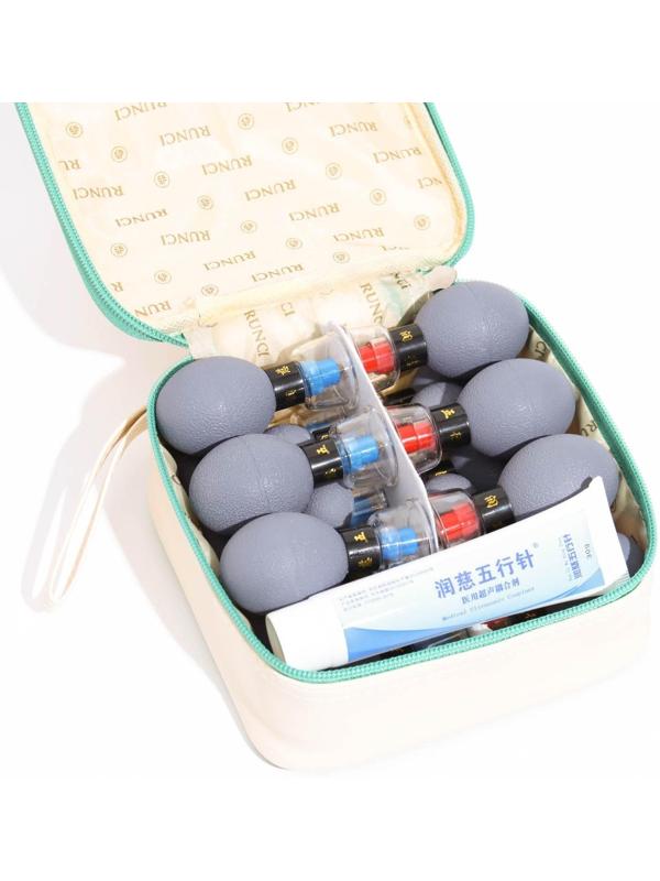 Магнитные банки акупункционного действия, для вакуумного массажа, набор 18 шт.