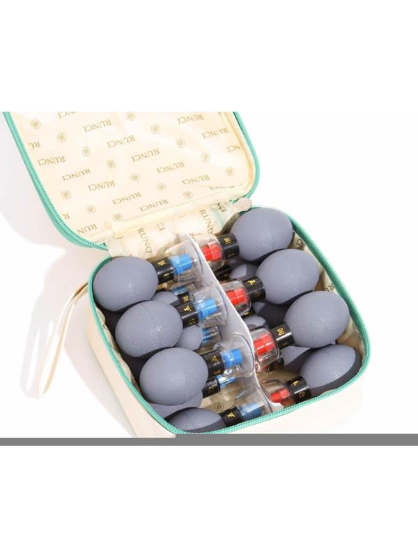 Магнитные банки акупункционного действия, для вакуумного массажа, набор 18 шт.