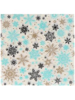 Салфетки бумажные «Снежинки», 33х33 см, набор 20 шт.