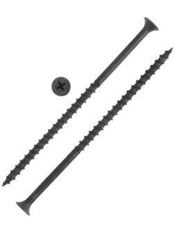 Саморез 4.8х102 мм ТУНДРА PREMIUM, потай, крупная резьба, шлиц PH, фосфатированный, 1 кг