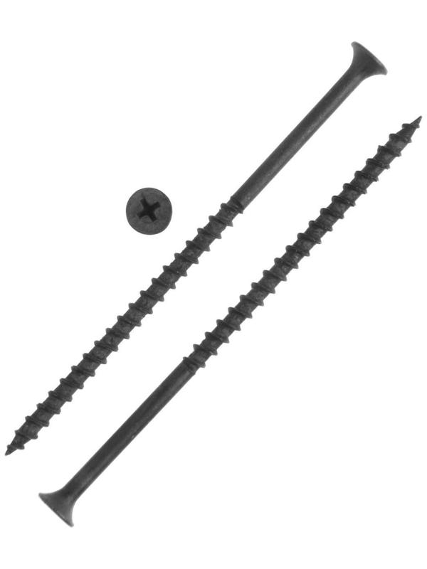 Саморез 4.8х102 мм ТУНДРА PREMIUM, потай, крупная резьба, шлиц PH, фосфатированный, 1 кг