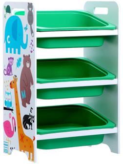 Стеллаж с контейнерами «Зверята»