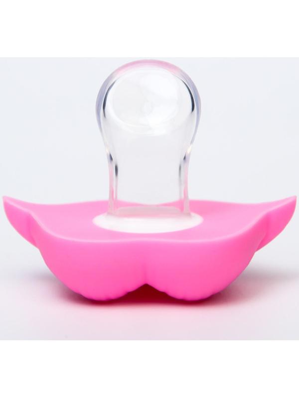 Пустышка силиконовая ортодонтическая «Кошечка Софи»,от 0 мес., с колпачком