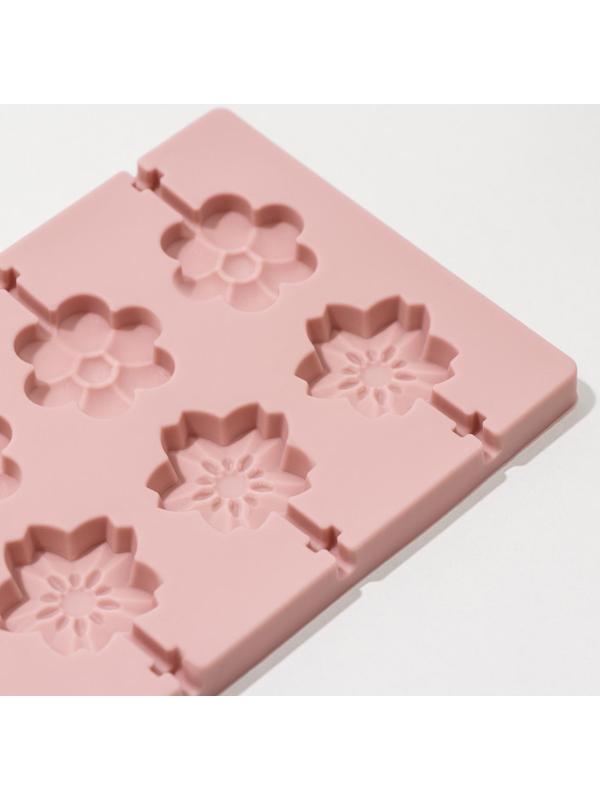 Форма для леденцов Доляна «Клумба», 25×10,5×1 см, 12 ячеек, цвет МИКС