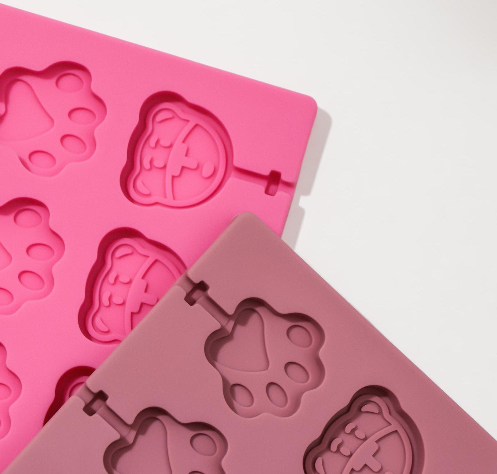 Форма для леденцов Доляна «Мишка», 25×10,5×1 см, цвет МИКС