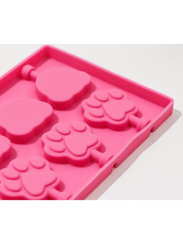 Форма для леденцов Доляна «Мишка», 25×10,5×1 см, цвет МИКС