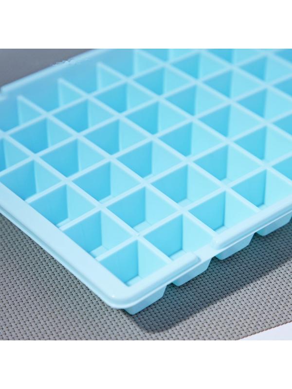 Форма для льда, 60 ячеек, 29×17,5×2 см, цвет МИКС