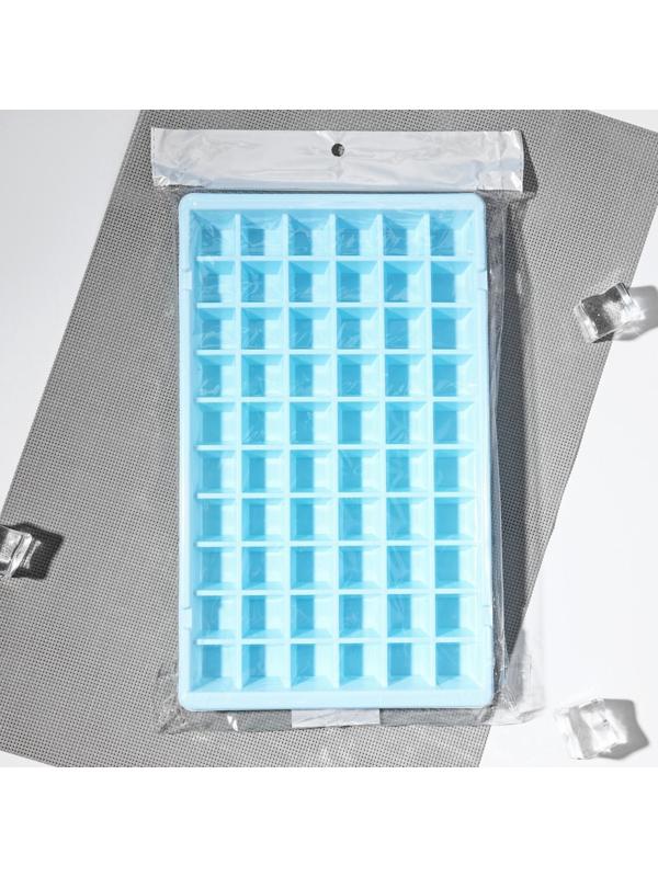 Форма для льда, 60 ячеек, 29×17,5×2 см, цвет МИКС