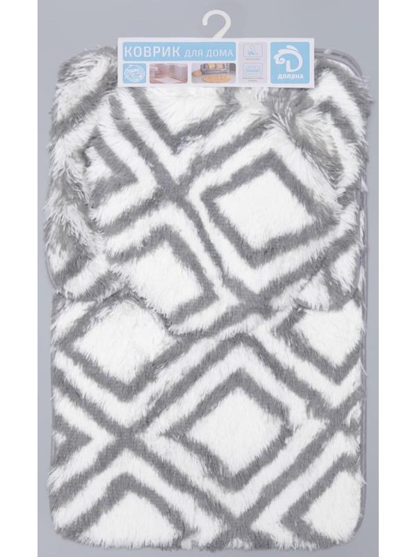 Набор ковриков для ванной и туалета Доляна «Пушистик», 3 шт: 50×80 см, 50×40 см, 31×43 см