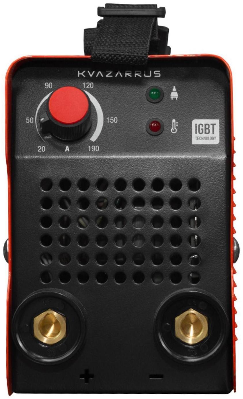 Сварочный аппарат KVAZARRUS 190 mini, 230 В, 6.6 кВт, 20-190 А, электроды d=1.6-4 мм