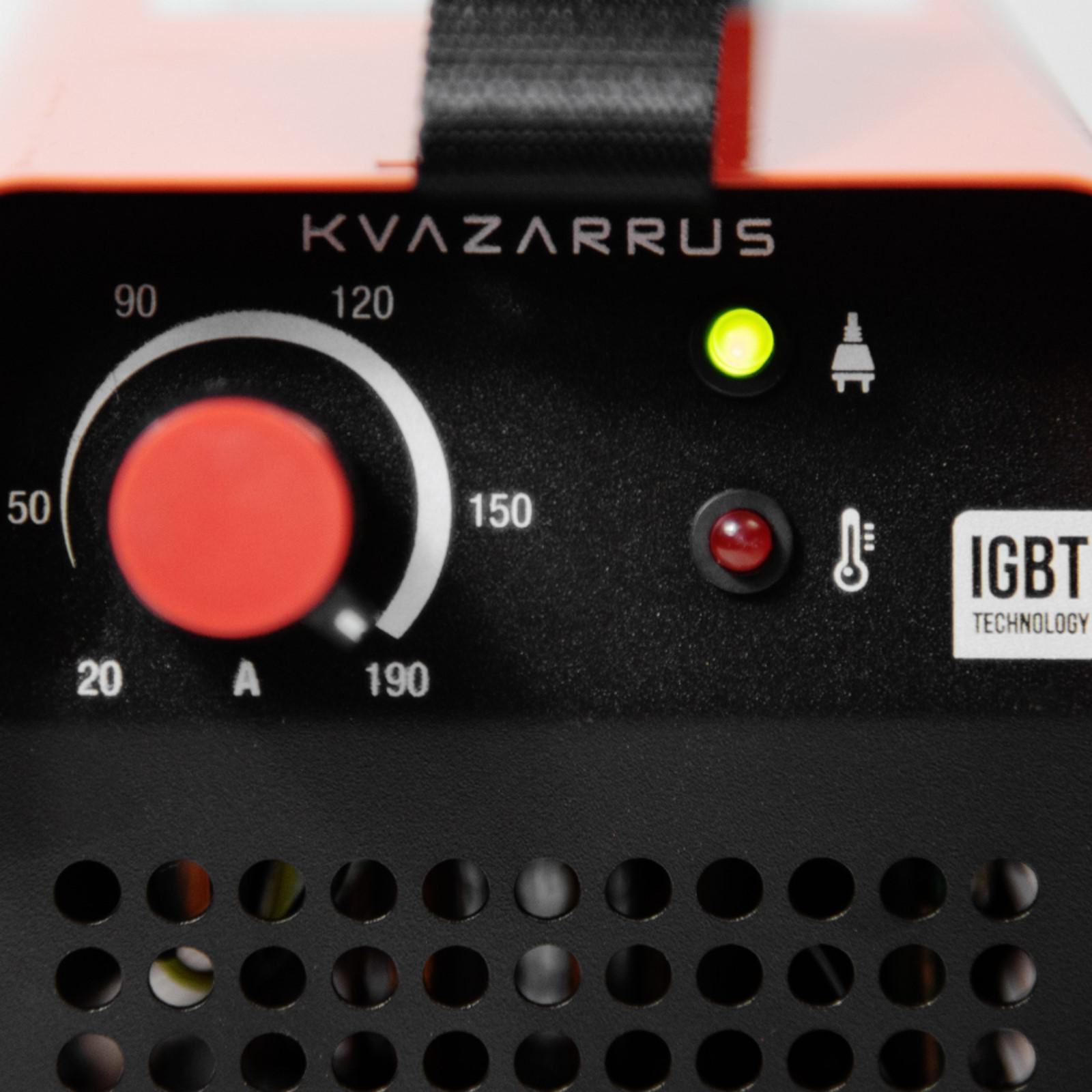 Сварочный аппарат KVAZARRUS 190 mini, 230 В, 6.6 кВт, 20-190 А, электроды d=1.6-4 мм