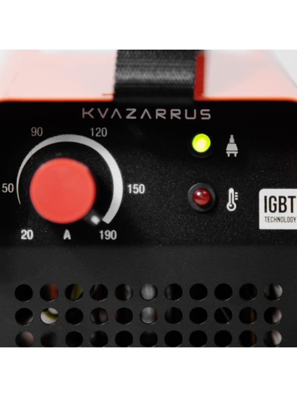 Сварочный аппарат KVAZARRUS 190 mini, 230 В, 6.6 кВт, 20-190 А, электроды d=1.6-4 мм
