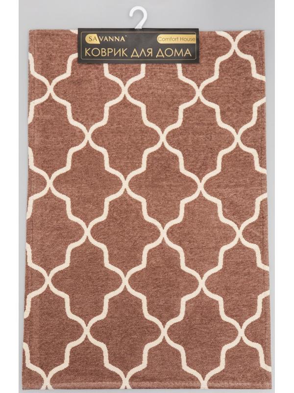 Коврик для ванной SAVANNA «Грация», 60×90 см, цвет коричневый