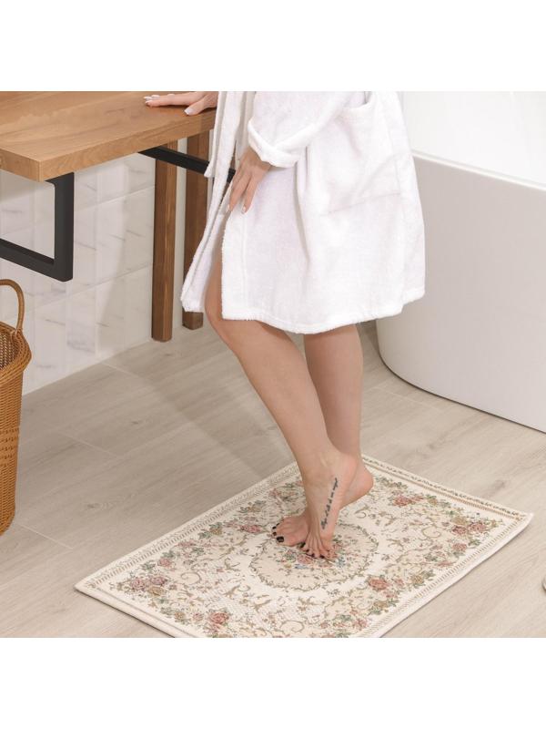 Набор ковриков для ванной и туалета SAVANNA «Розалия», 2 шт: 50×80 см, 40×50 см