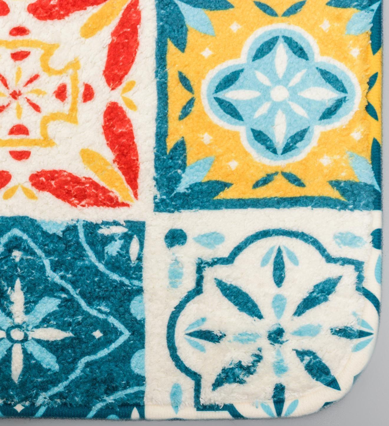 Набор ковриков для ванной и туалета SAVANNA «Мозаика», 2 шт: 50×80 см, 40×50 см