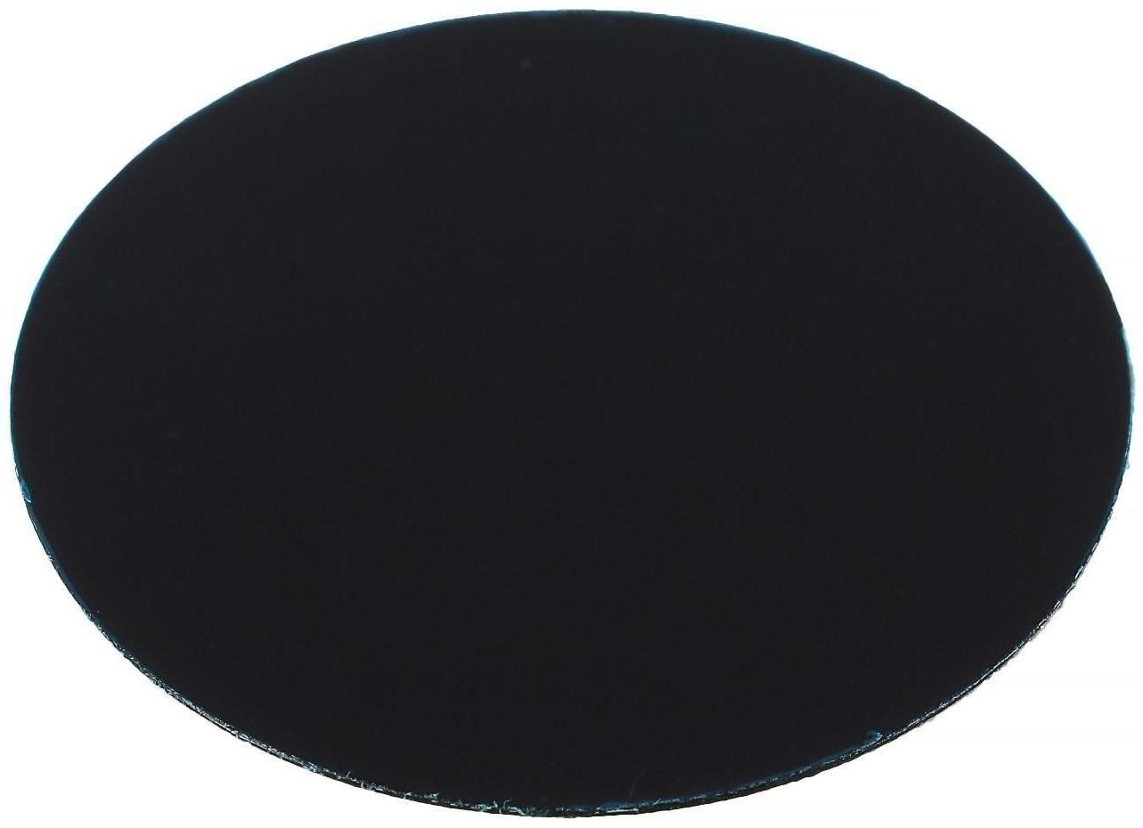 Пластина для магнитных держателей, TORSO, d 4 см, самоклеящаяся, черная