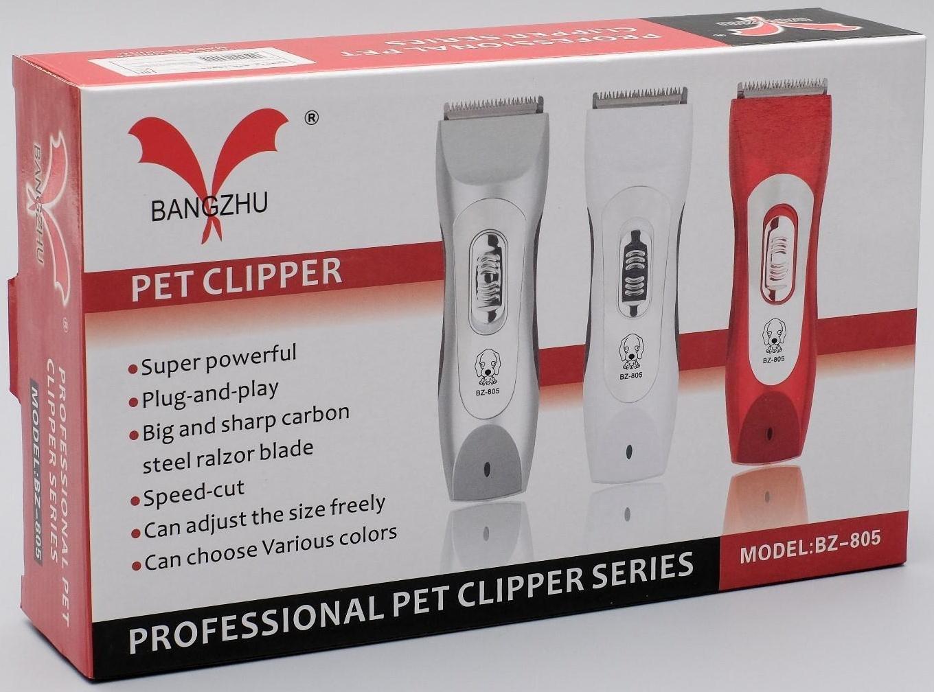 Машинка для стрижки Pet Clipper электрическая, 3 Вт, красная