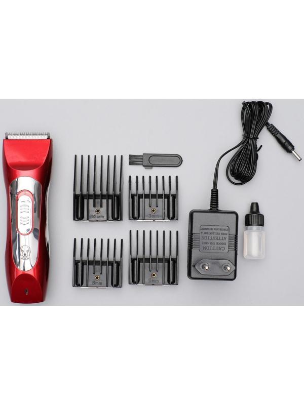 Машинка для стрижки Pet Clipper электрическая, 3 Вт, красная