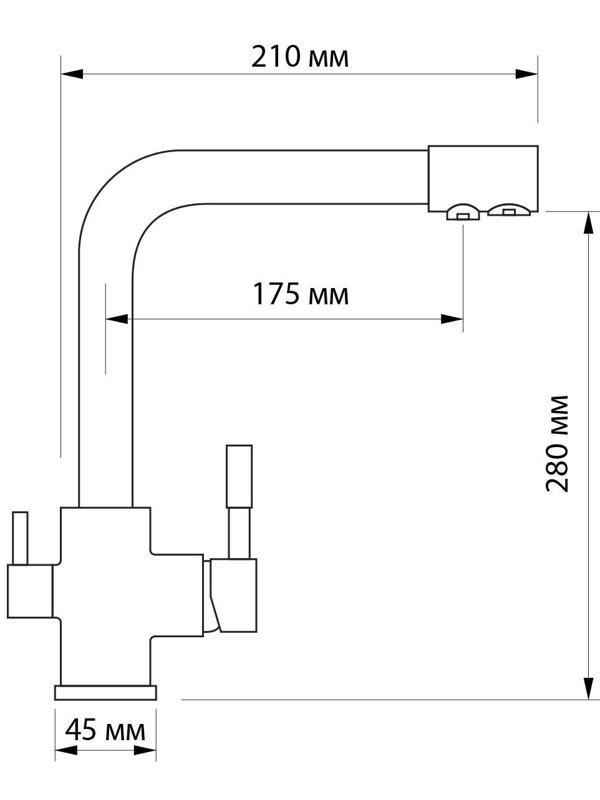 Смеситель для раковины ZEIN Ретро, высокий излив, без подводки, латунь, цвет золото
