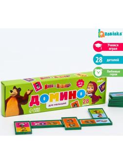 Домино «Маша и Медведь», 28 деталей