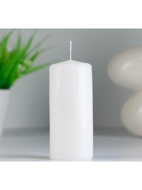 Набор свечей - цилиндров, набор 3 шт, белая (4х5 см, 4х9 см, 5х11,5 см)