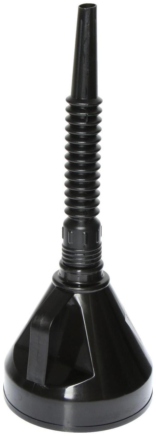 Воронка для ГСМ Топ Авто, с сеткой, разборная, гофра, d 13 см, h носика 12,5 см, черная