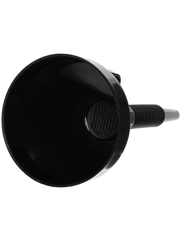 Воронка для ГСМ Топ Авто, с сеткой, разборная, гофра, d 13 см, h носика 12,5 см, черная