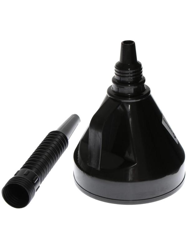 Воронка для ГСМ Топ Авто, с сеткой, разборная, гофра, d 13 см, h носика 12,5 см, черная