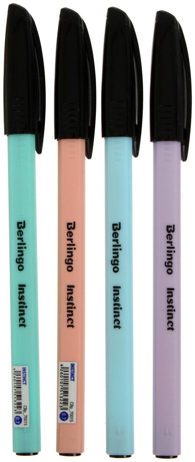 Ручка шариковая Berlingo Instinct, 0,7мм, синяя, корпус микс