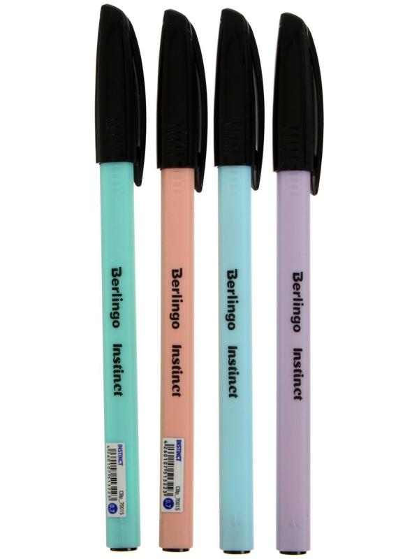 Ручка шариковая Berlingo Instinct, 0,7мм, синяя, корпус микс