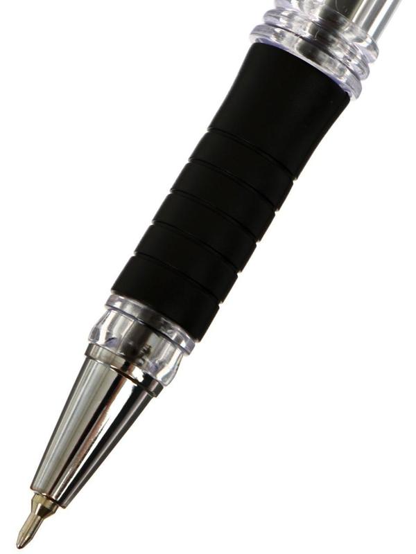 Ручка шариковая Berlingo I-10, черная, 0,4 мм, резиновый упор ЦЕНА ЗА 1 ШТУКУ.