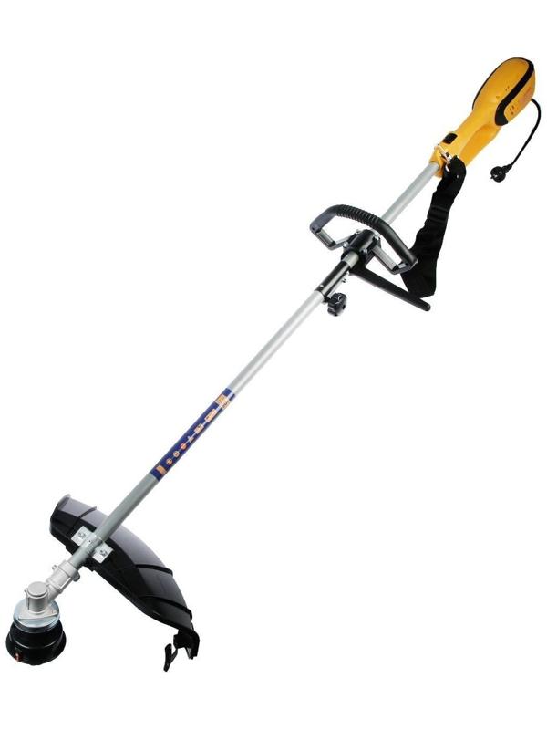 Электротриммер ТУНДРА, разборная штанга, катушка полуавтомат и диск, скос 400 мм, 1200 Вт