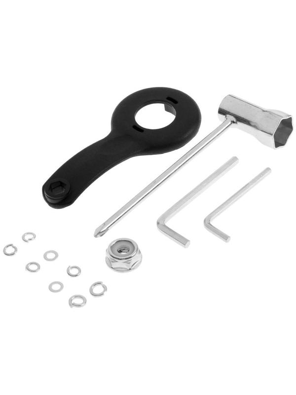 Электротриммер ТУНДРА, разборная штанга, катушка полуавтомат и диск, скос 400 мм, 1200 Вт