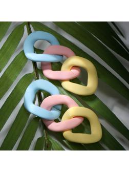 Серьги пластик 