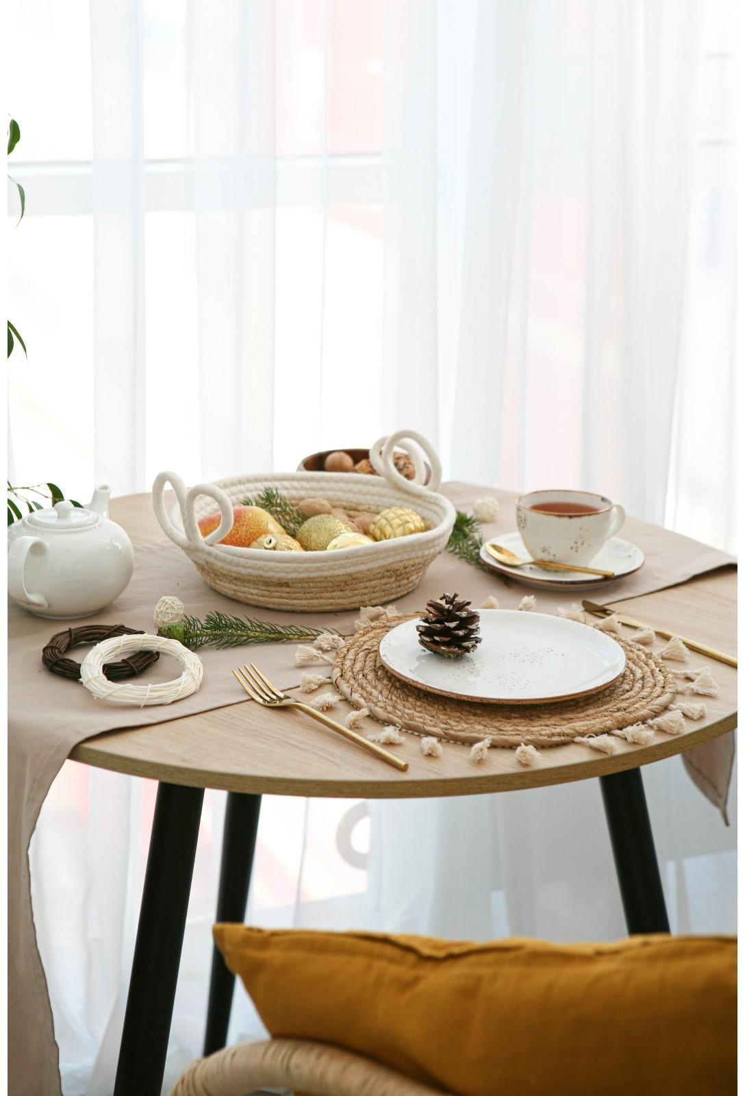 Салфетка сервировочная на стол Доляна «Фина», d=30 см